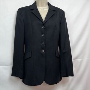 Millers Black wool riding coat size 12-R. EUC